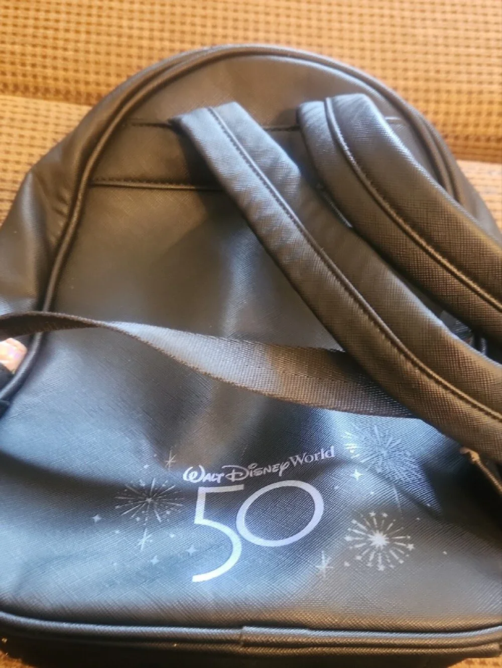 Loungefly Black Holographic Castle 50th Anniversary Mini Backpack